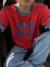 Women's Summer Digital 32 Printed Round Neck Short Sleeve Casual T-Shirt Graphic Tees Women Top Loose And Breathable Unisex Top