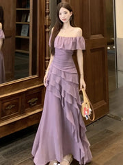 Women Summer Elegant Ruffle Midi Party Dress Solid Chic Vintage Birthday Wedding Vestidos Female Clothes New Robe