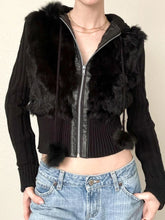 Solid Autumn Winter New Hoodies Women Long Sleeve Furry ball Zip Up Hooded Knitted Patchwork Plush Sweats Causal