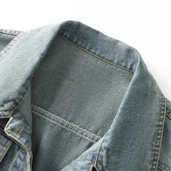 New 2025 Spring Autumn High Quality Design Sense Women's Cowboy Jacket Casual Elegant Fashion Ladies Short Denim Overcoat