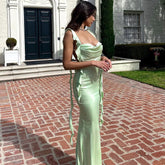 Ruffle Elegant Dress Women Bodycon Cocktail Long Evening Dresses Ladies Summer Elegant Luxury Maxi Long Sexy Party Dresses