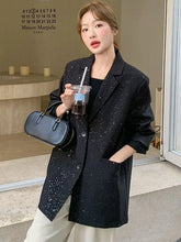 Elegant Black Blazer Women Fashion Sweet Long Sleeve Design Suit Coat Korean Casual Chic Female Fall Winter Sweet Jacket
