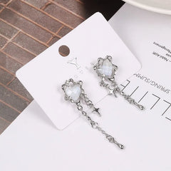 Heart Tassel Star Earrings Women Design Senior Sense of Fashion Personality Earring Y2K Trendy Party Jewelry Gift