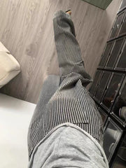 American Y2K Striped Jeans Women High Waist Vintage Harajuku Denim Pant Streetwear Vintage Loose Female Casual Trousers