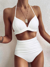 Triangle Bikinis Women Push Up Swimsuit Solid Sexy High Waist Swimwear Female Swimming Bathing Suit Summer Beachwear