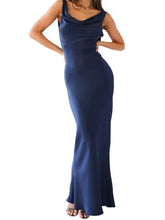 Pbong Women Long Dress Sleeveless Low Cut Backless Lacing Slim Fit Dress for Party Cocktail Evening Summer New