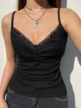 Sexy Folds Buttons Sleeveless Crop Top Black Vintage Y2K Corset Tops Casual Basic T-shirt