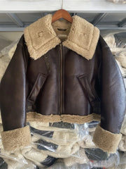 New Winter Moto Biker Thick Short Coat Women Streetwear Lapel Zipper Faux Lamb Leather Jacket Lady Warm Pu Outwear