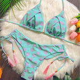 New Printed Split Bikini Swimsuit Sexy Triangle Women Swimsuit Swimsuit