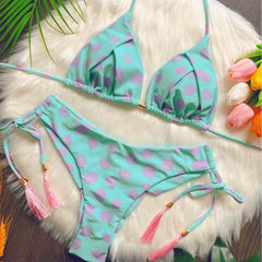 New Printed Split Bikini Swimsuit Sexy Triangle Women Swimsuit Swimsuit