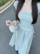 Summer Fashion Ruffled Blouse Dress Women's Polyester Blouse Dress With Ruffled Trim, Young And Elegant Design, Adjustable Waist, Summer Fashion