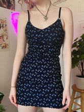 Small Flowers Printing Strap Frill Dress