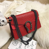 New Shoulder Bag Chains Messenger Bag Fashion Girls Casual Handbag Simple Leisure Personality Small Square Women Bag