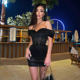 women's clothing spring new fashion sexy one-shoulder dress solid color slim fit hip dress