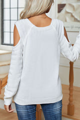 Pbong - White Casual Solid Buttons O Neck Tops