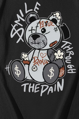 Pbong - White Daily Vintage Print Patchwork O Neck Tops