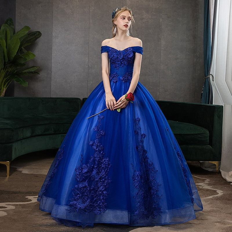 Green Quinceanera Dresses Party Prom Off The Shoulder Ball Gown Lace Embroidery Vintage Quinceanera Dress Plus Szie