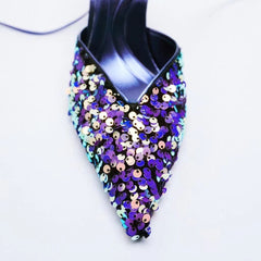 Summer Women's Shoes High Heels Stiletto Pointed Pumps Sandals Ladies Slingback Shallow Mouth Fine Toe Closed 3cm Latest Af