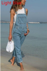 Pbong birthday outfit Women's New Casual Fashion Denim Suspender Pants Women's Pants plus Size Women's Pants Solid Color Jeans