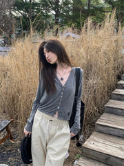 New Summer Korean Version Of Solid Color Thin Cardigan Thin Relaxed Air Conditioning Coat Women
