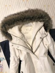 Jackets Women 2025 Autumn Winter Vintage Furry Patchwork Hooded Slim 2000s Fashion Coats Female Y2k Aesthetic Harajuku