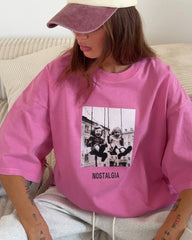 New Streetwear Y2K Distressed Women T-shirt Fashion O Neck Short Sleeve Digital Print Top Cotton Blend Loose Summer Tee