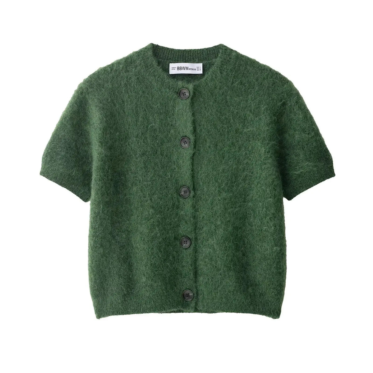 Pbong  Fashionable Short Knitted Outerwear Casual Loose Fit Women's Autumn New Arrival Street Style Polyester Single Button