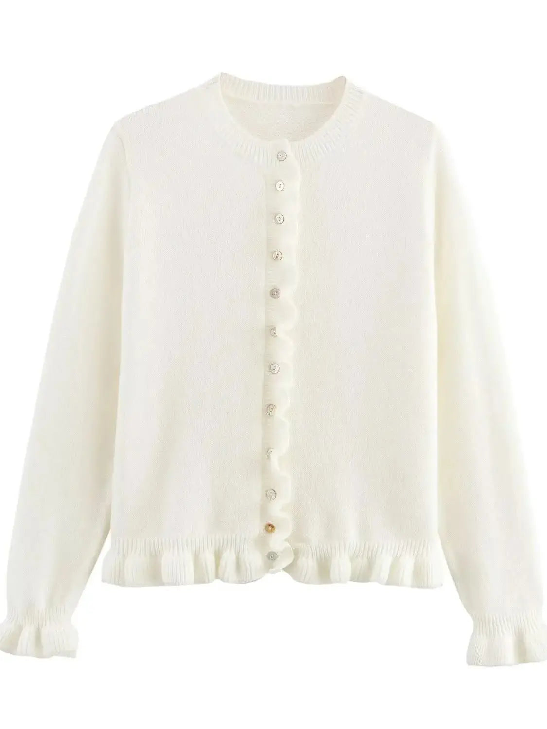 2025 New Women's European & American French Design Sweaters Female Elegant Simple Layered Decoration Versatile Knitted Cardigans