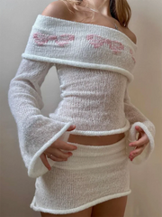 Elegant Women s Boat Neck Sweater with Off Shoulder Design Long Sleeves and  Fit Knitted Top for Casual Wear