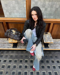 jaded london dirt-dyed blue jeans wide-leg straight-leg Dirtyfit faded old slacks