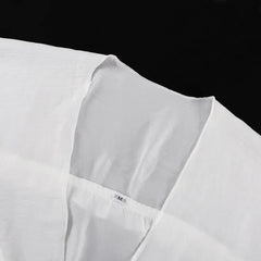 Sexy Ruffle Bras + Cardigan + Wide Leg Pant Sets 2025 New Spring Summer White Three Piece Set Casual Loose Homwear Beach Suit