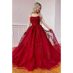 Spaghetti Strap Evening Dress Sexy Backless Party Prom Dress Candy Color High Waist Ball Gown Lace Vestido De Festa Sukienki