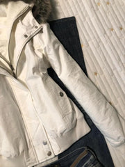 Jackets Women 2025 Autumn Winter Vintage Furry Patchwork Hooded Slim 2000s Fashion Coats Female Y2k Aesthetic Harajuku