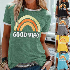 Tshirts Women T Shirt Summer Short Sleeve Harajuku T-shirts Ladies Casual Funny Tee Shirts for Women Graphic Tees Y2k Top