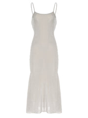 Silver Bling Sequins Strap Prom Long Dress